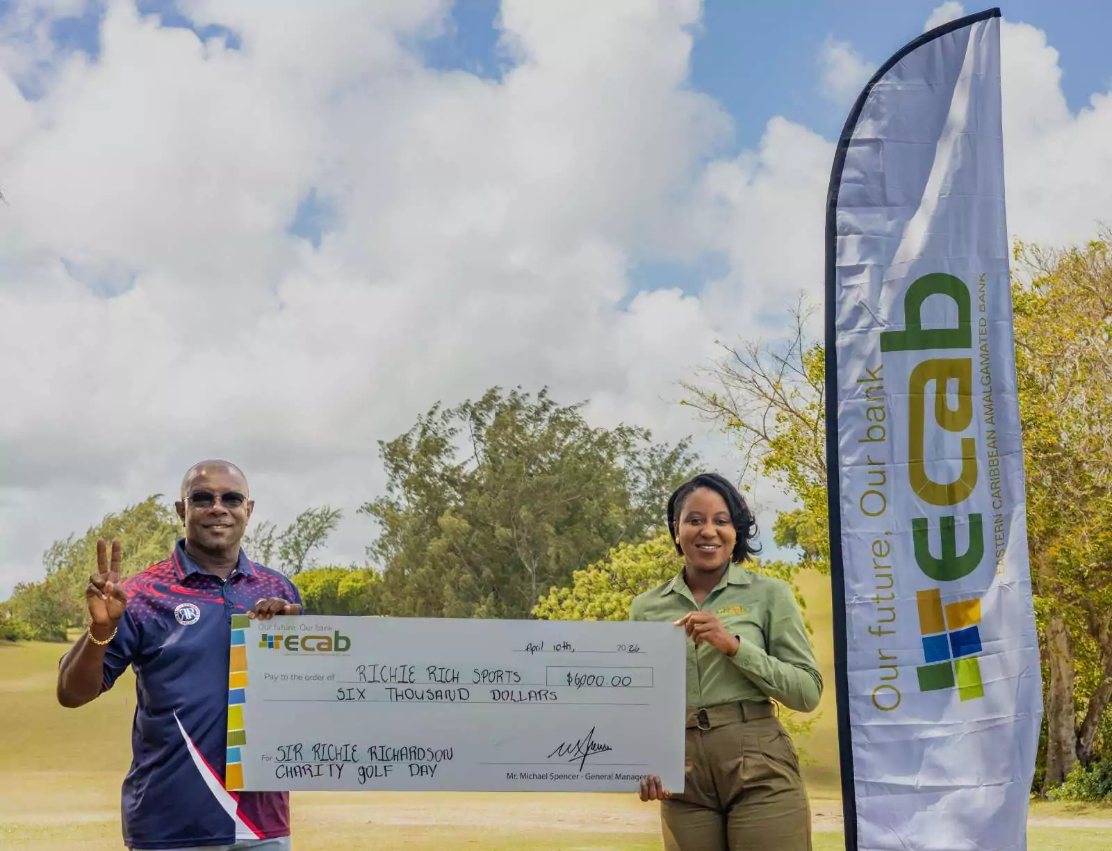 ECAB Donates to the Sir Richie Richardson 3rd Annual Charity Golf Day
