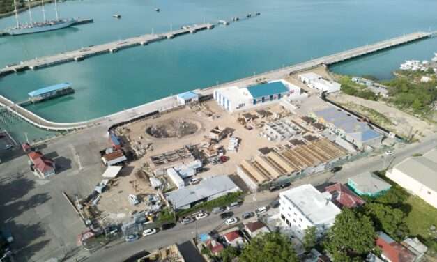 Colour and Construction Progress at Antigua Cruise Port Upland Development