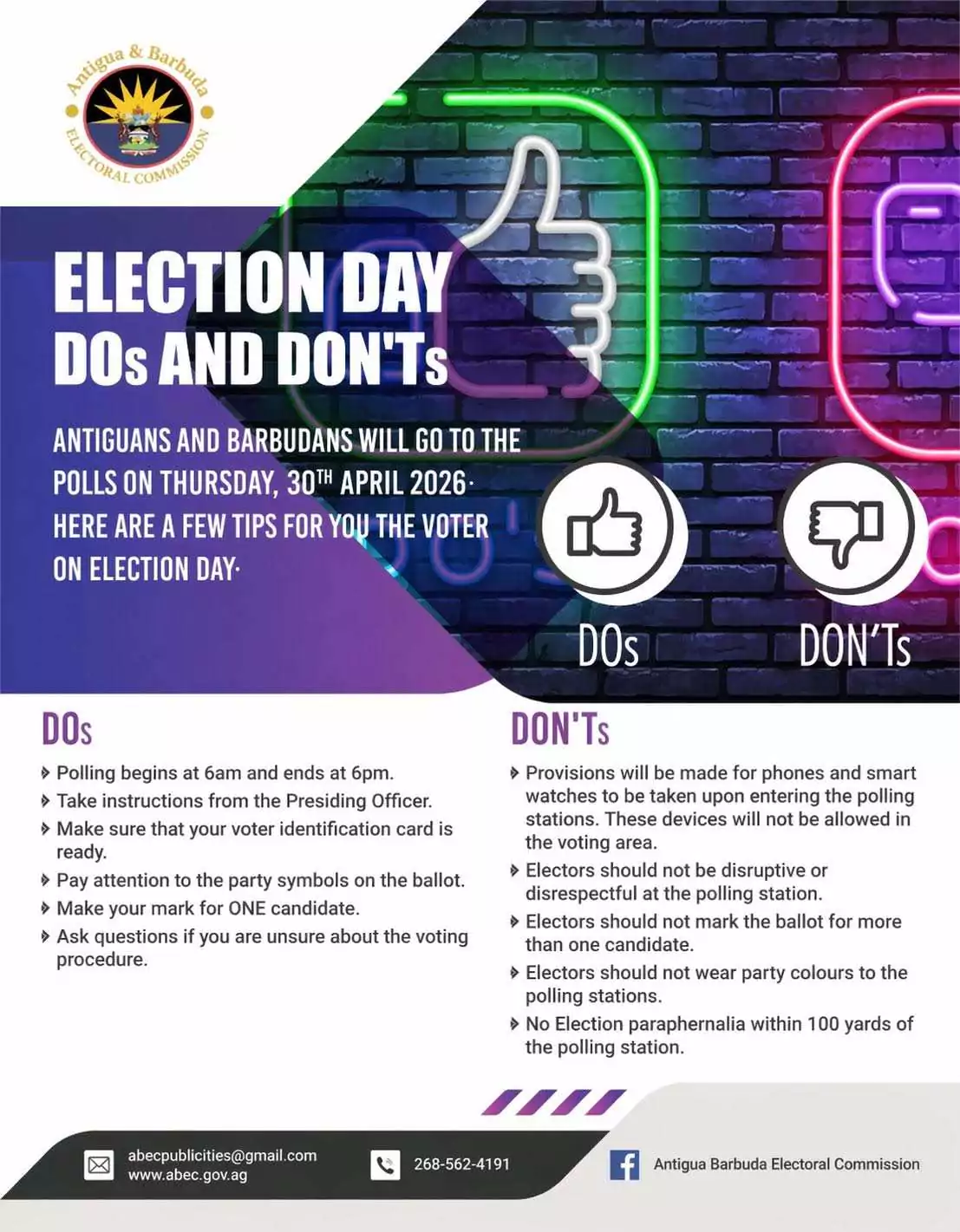 “Follow the Rules”: ABEC Issues Clear Do’s and Don’ts Ahead of April 30 Poll