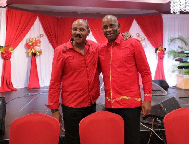PM Roosevelt Skerrit Congratulates PM Gaston Browne on Landslide Fourth-Term Victory