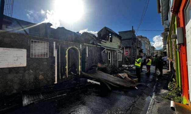 DOMINICA: Nine Buildings Destroyed in Massive Fire; UWP Leader Joshua Francis’ Office Among Structures Lost
