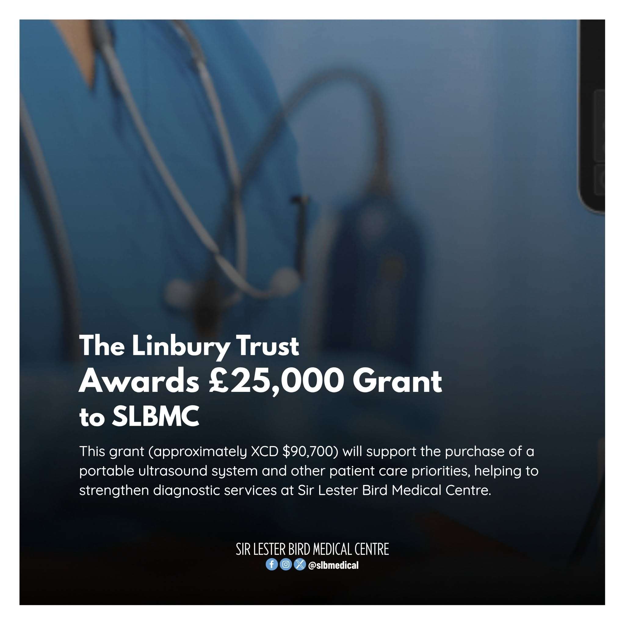 SLBMC Receives EC$90,000 Grant to Boost Diagnostic Care 