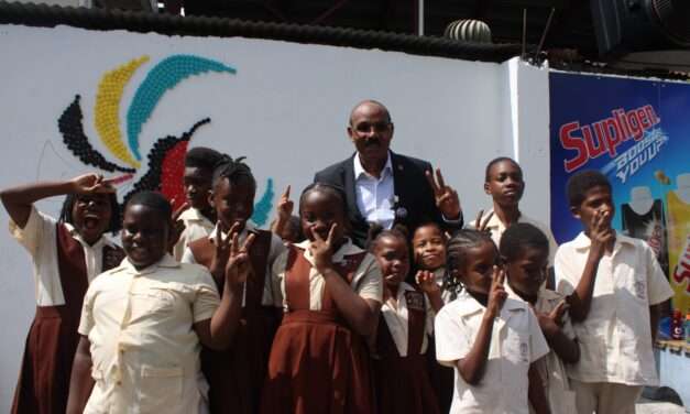Recycled bottle caps form CHOGM 2026 mural as Villa Primary students join in public education drive