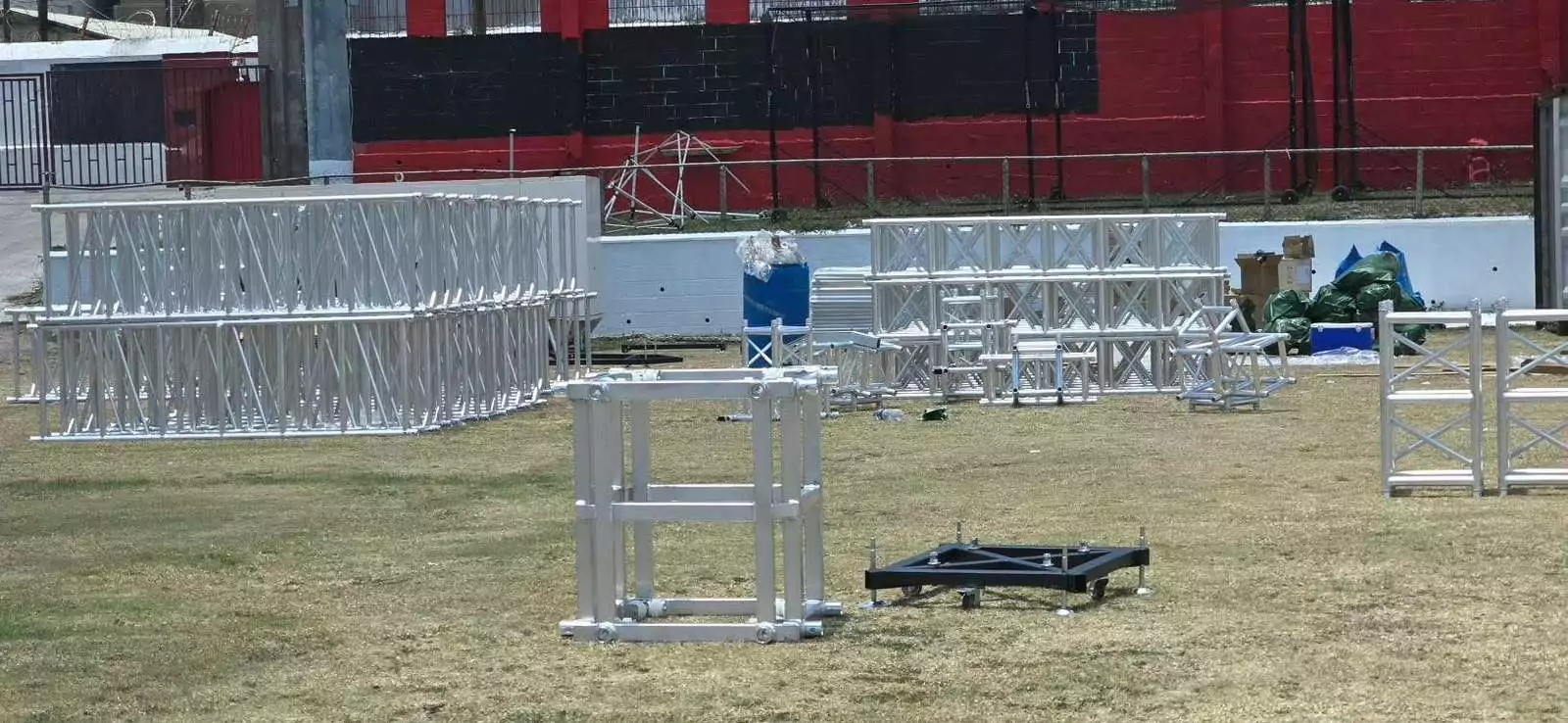 Massive Carnival City Stage Begins Taking Shape at ARG for Antigua Carnival 2026