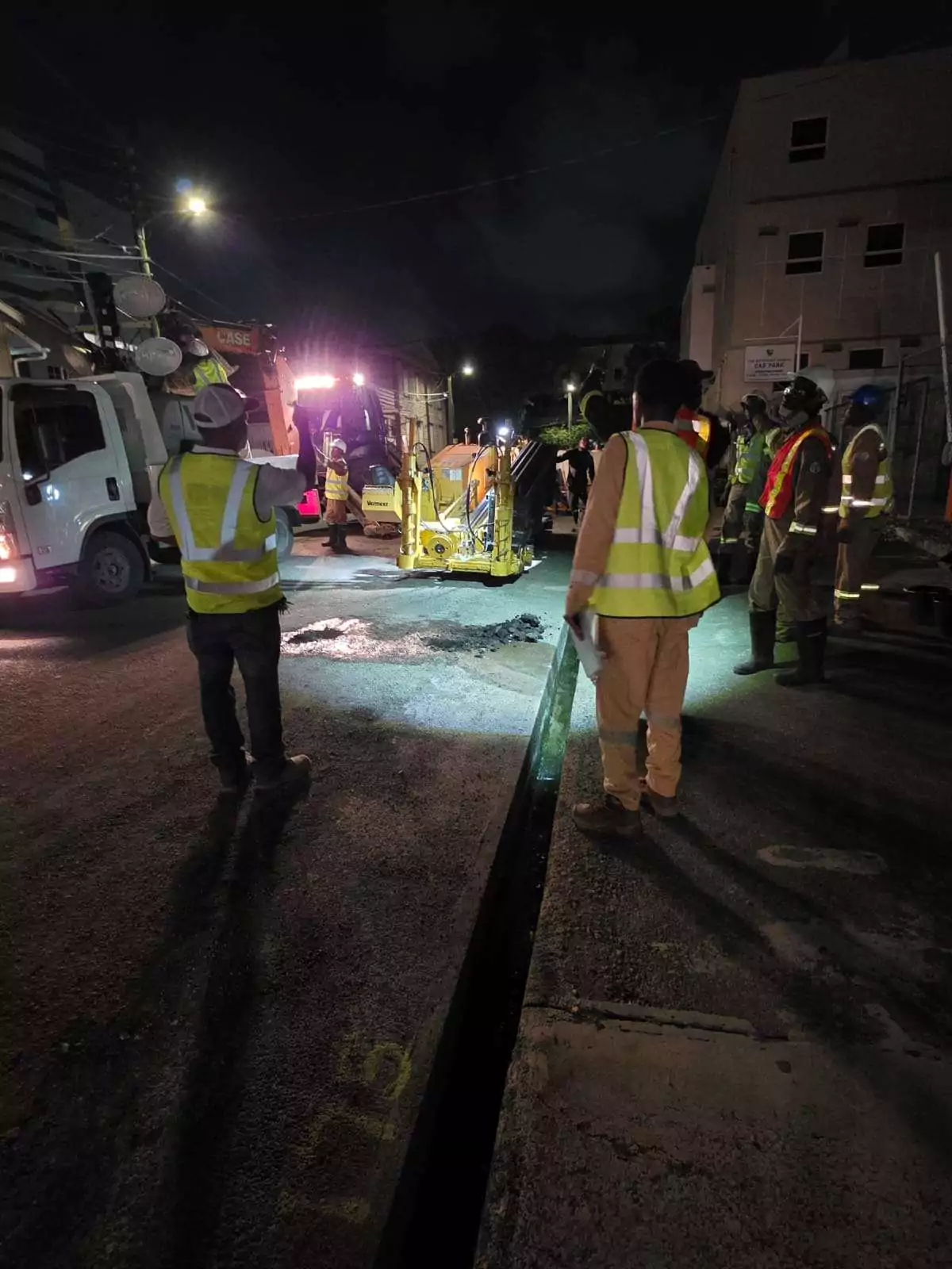 APUA Installs 400 Feet of New Water Pipe During First Night of HDD Works