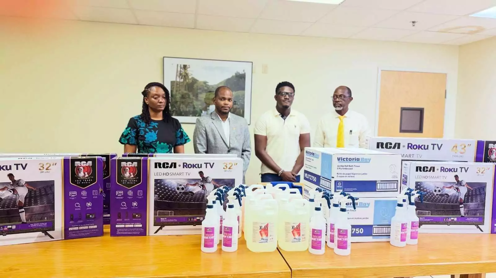 Senator Shaquan O'Neil Donates Supplies and Educational Equipment to Sir Lester Bird Medical Centre