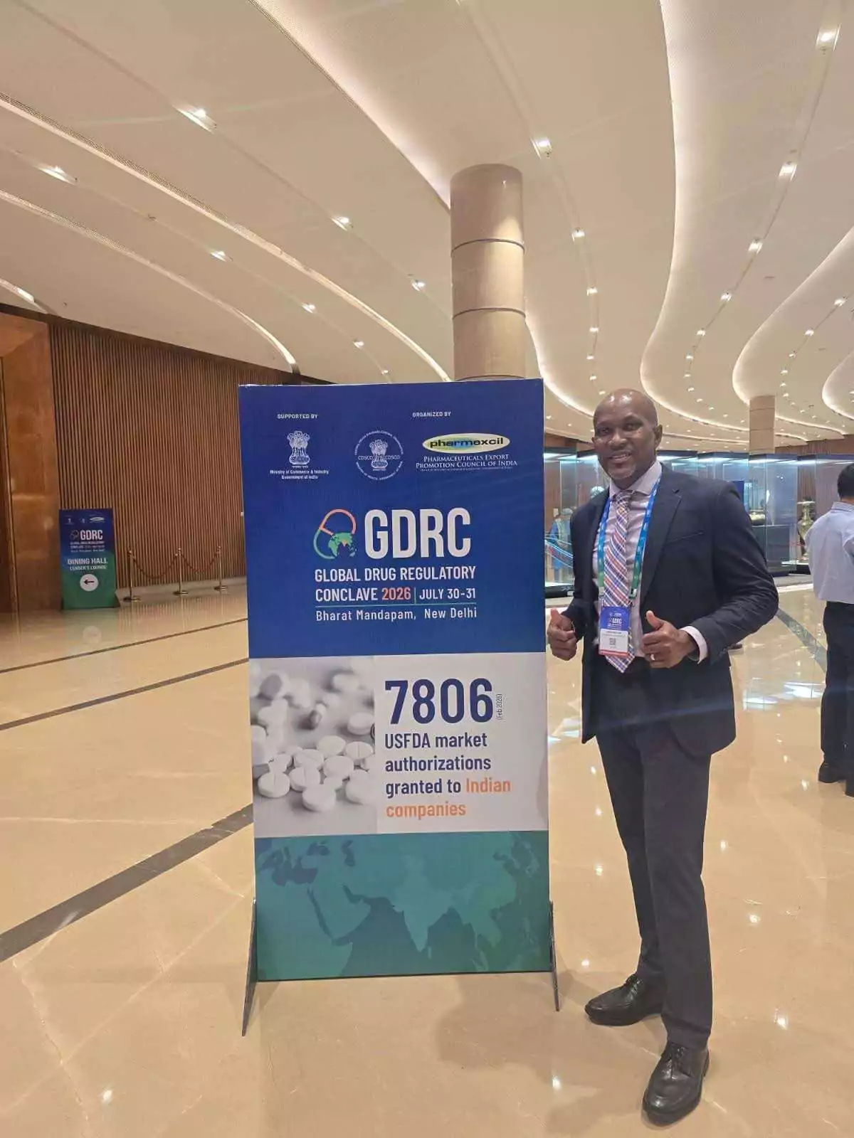 Chief Drug Inspector Alfred Athill Attends Global Drug Regulatory Conclave in India