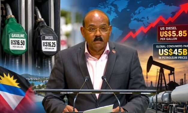 PM Browne Warns Antiguans to Brace for Further Fuel Price Increases as Global Costs Climb
